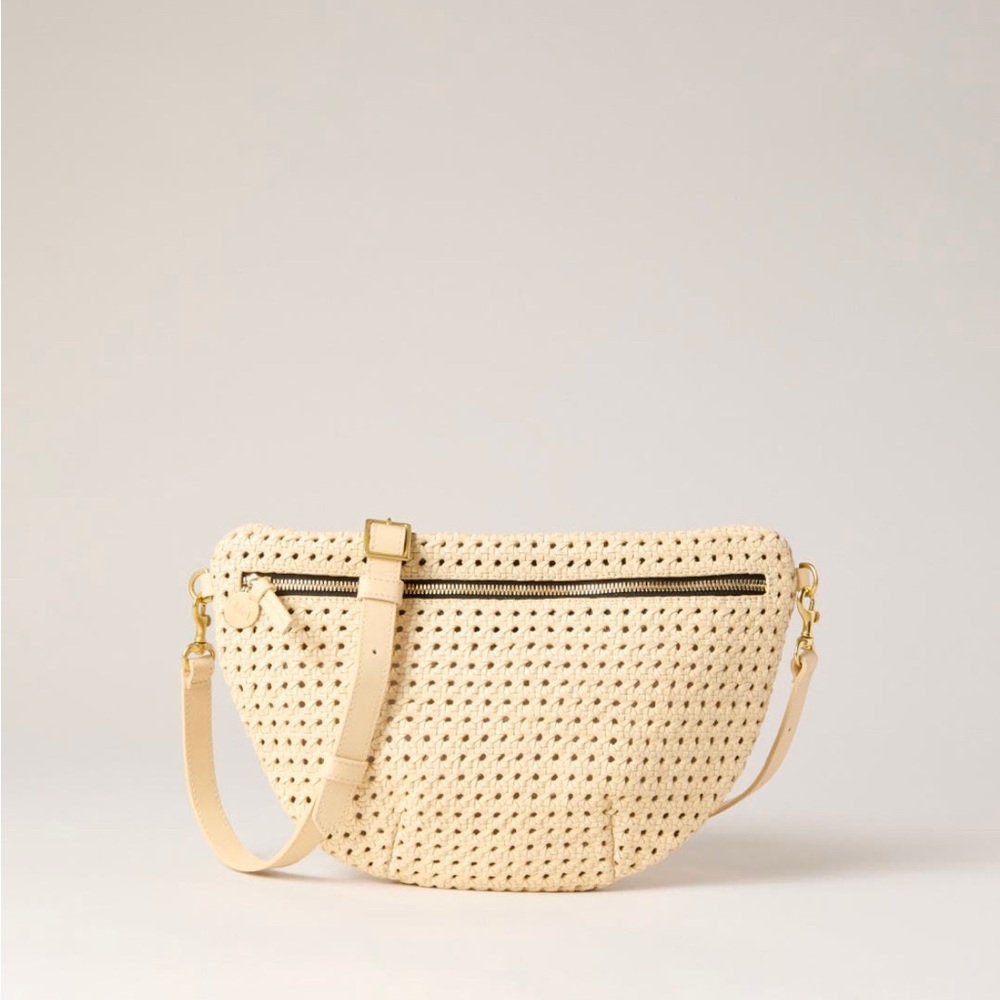 Clare V. Grande cream Fanny bag